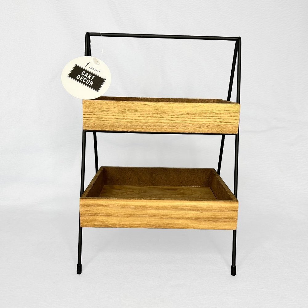 Target Black and Brown Two-Tier Organizer